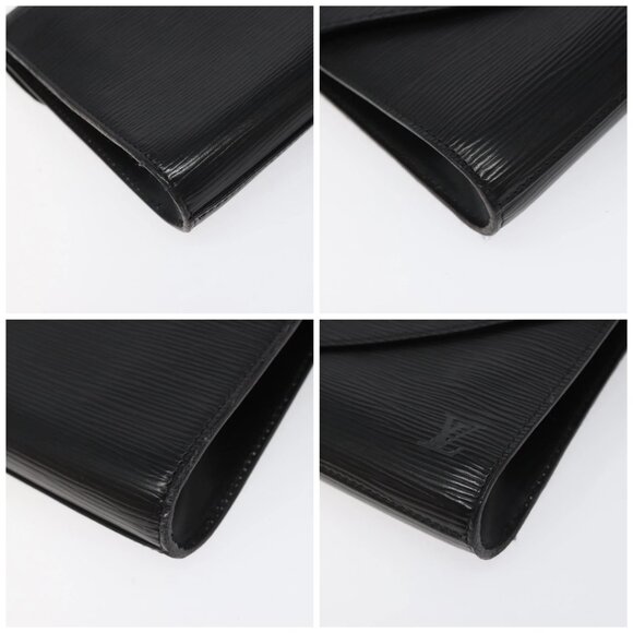 LOUIS VUITTON Epi Art Deco Clutch Bag Black M52632 LV Auth EC463 - Picture 15 of 15